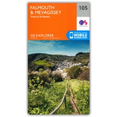 MAP,O/S Falmouth & Mevagissey Explorer 2.5in
